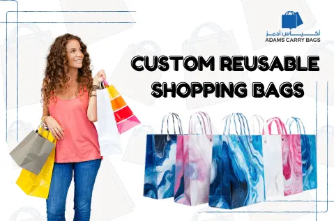 Custom reusable shopping bags